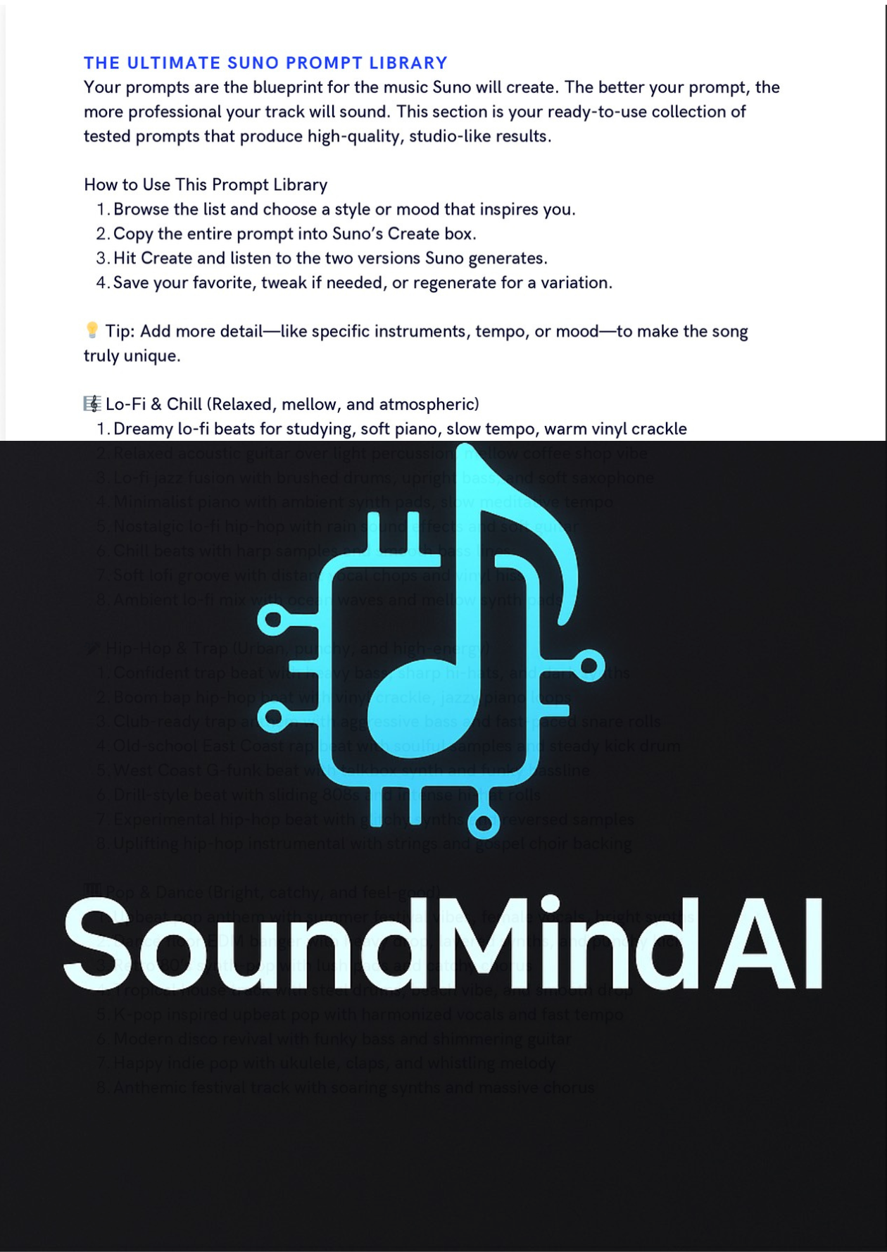 AI Music Guide: Step-by-Step Tutorial + 70 Ready-to-Use Prompts